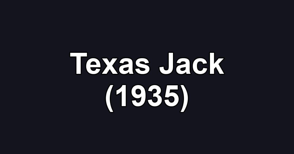 Texas Jack (1935)