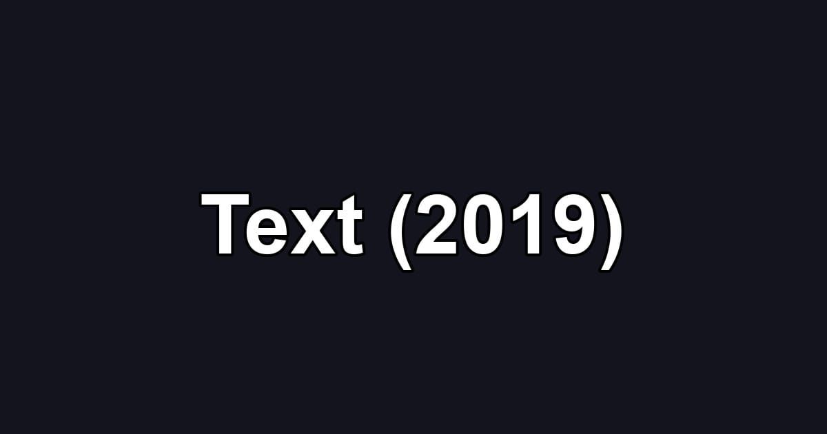 Text (2019)