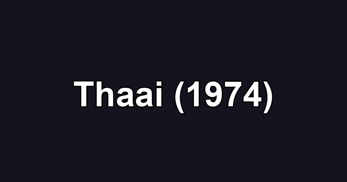Thaai (1974)