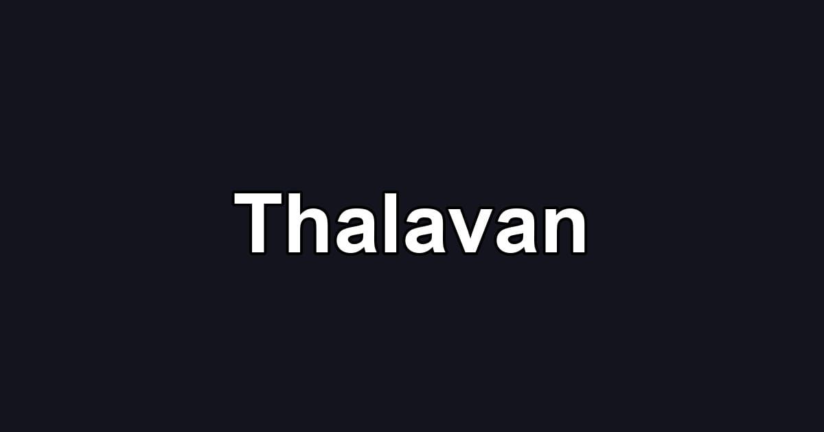 Thalavan