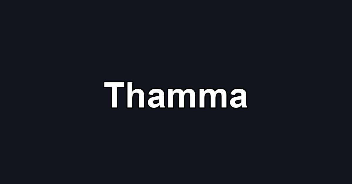 Thamma
