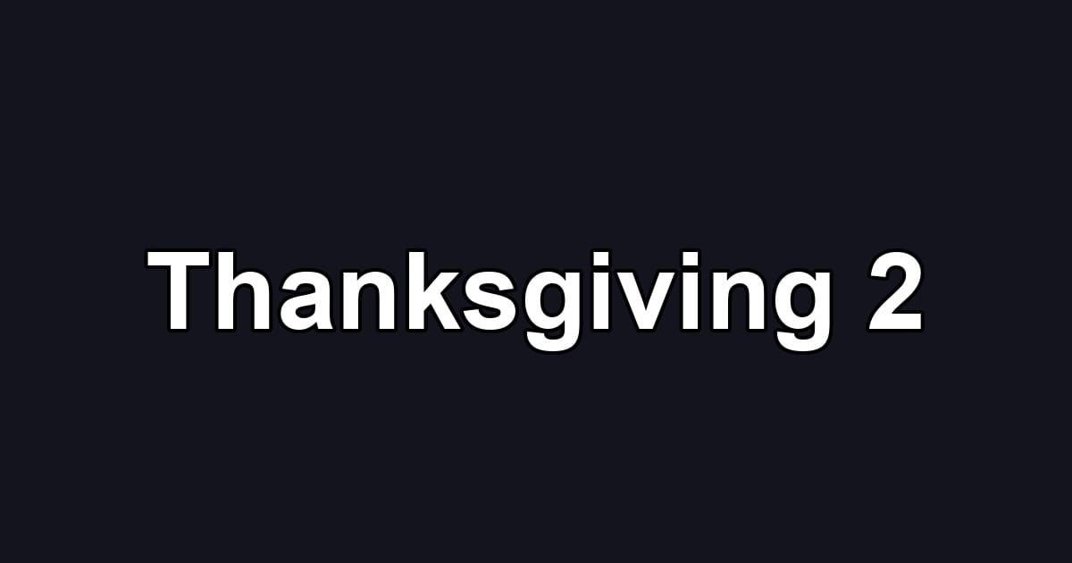 Thanksgiving 2