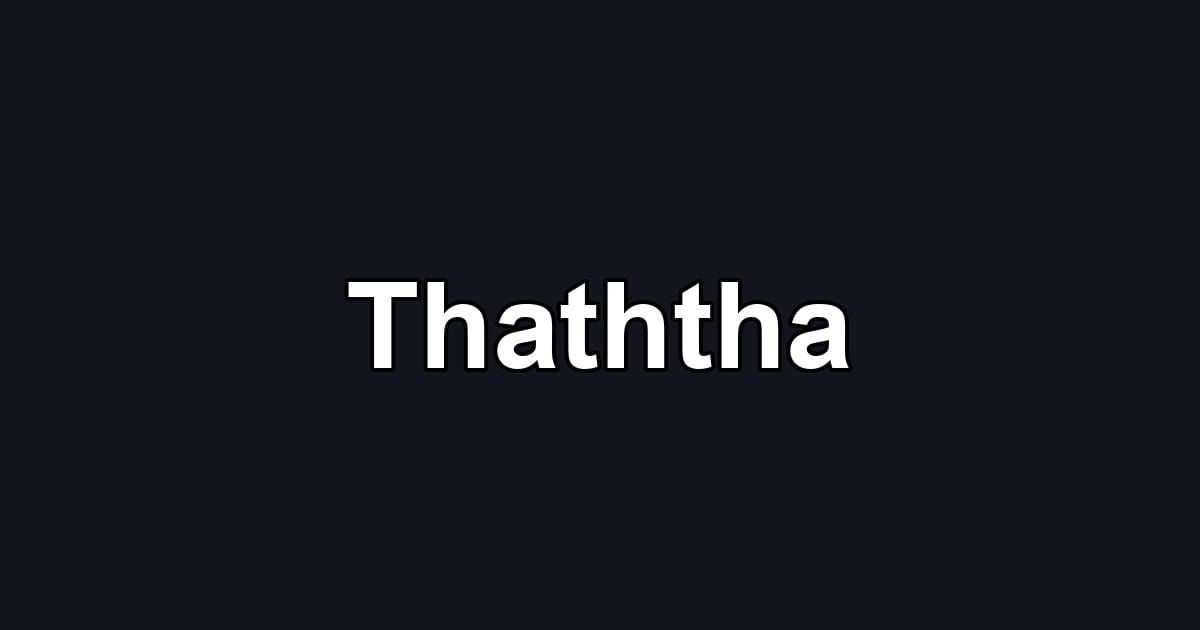 Thaththa