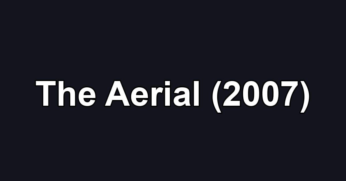 The Aerial (2007)