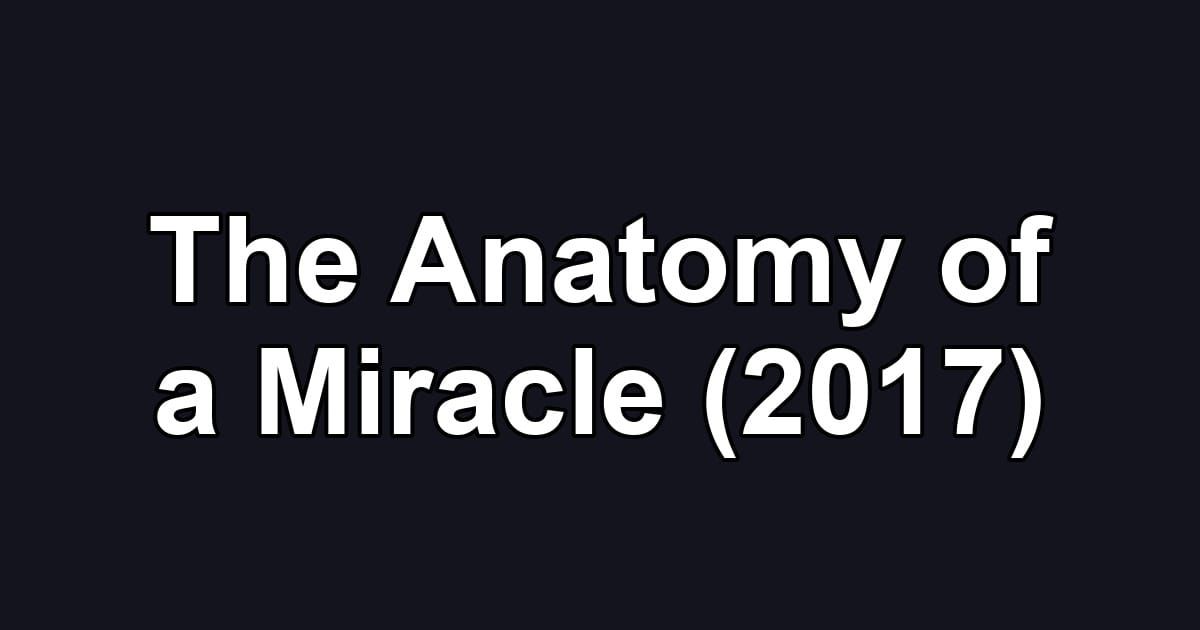 The Anatomy of a Miracle (2017)