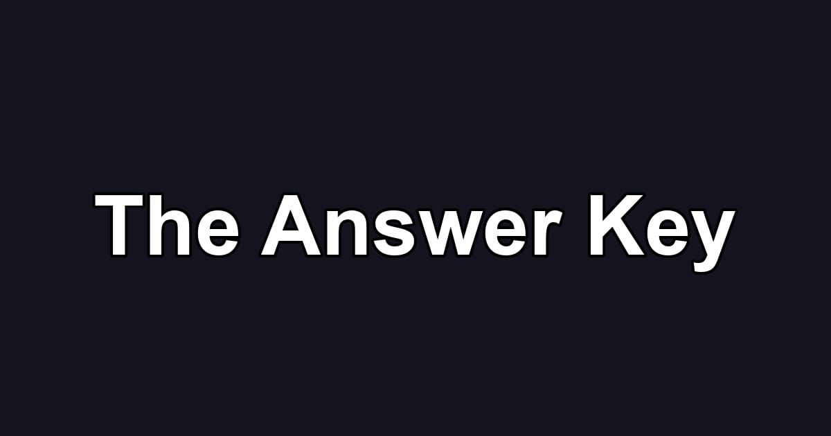 The Answer Key