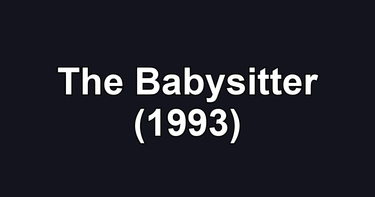 The Babysitter (1993)