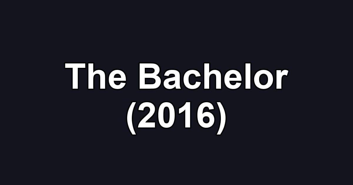 The Bachelor (2016)