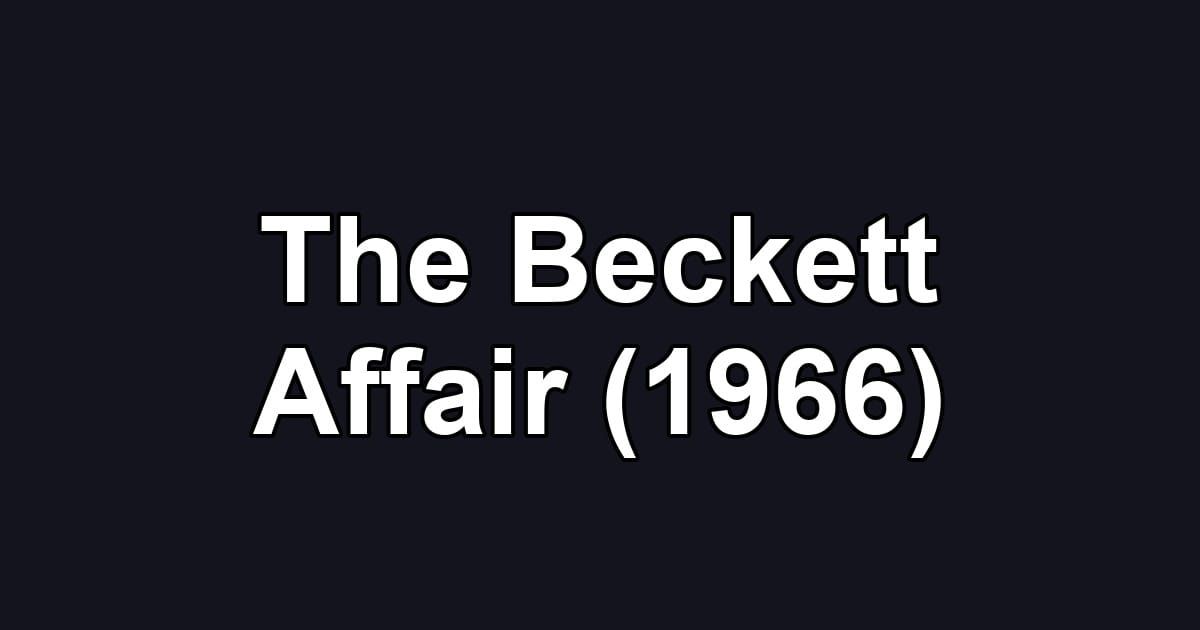 The Beckett Affair (1966)