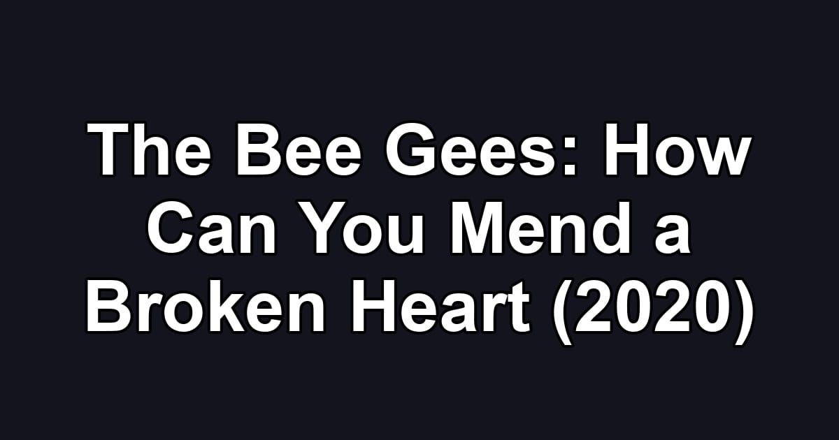 The Bee Gees: How Can You Mend a Broken Heart (2020)