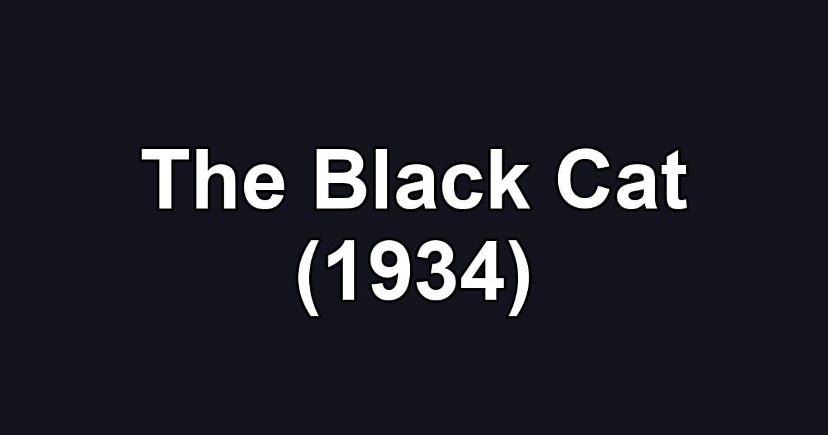 The Black Cat (1934)