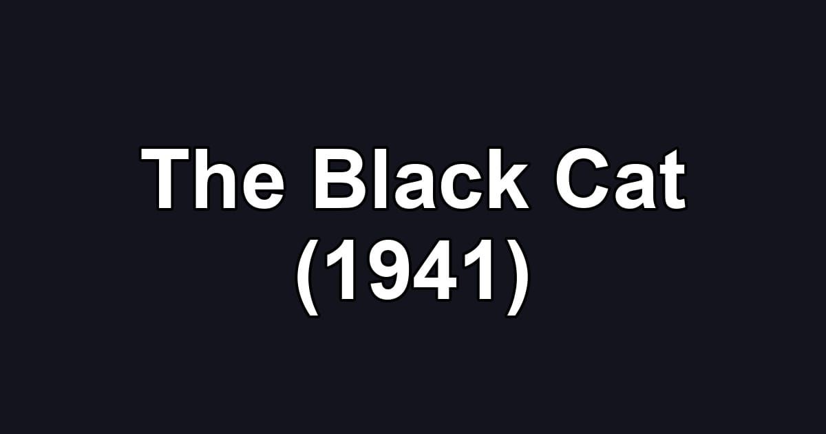The Black Cat (1941)
