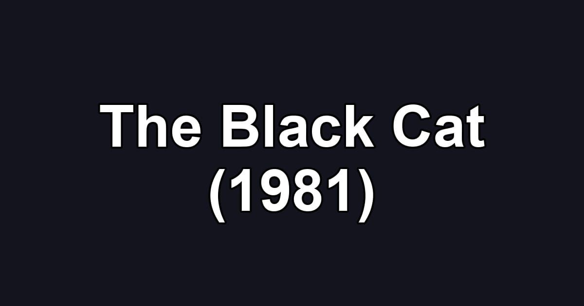 The Black Cat (1981)