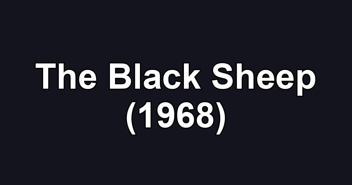 The Black Sheep (1968)