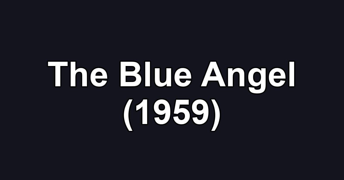The Blue Angel (1959)