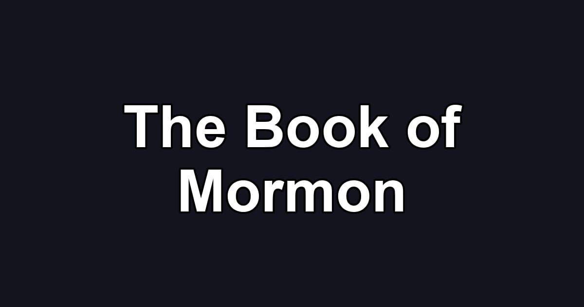 The Book of Mormon