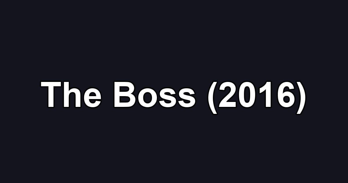 The Boss (2016)