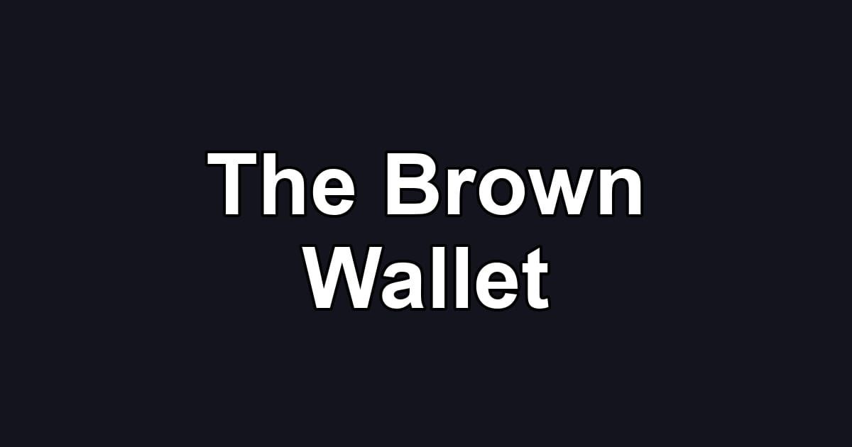The Brown Wallet