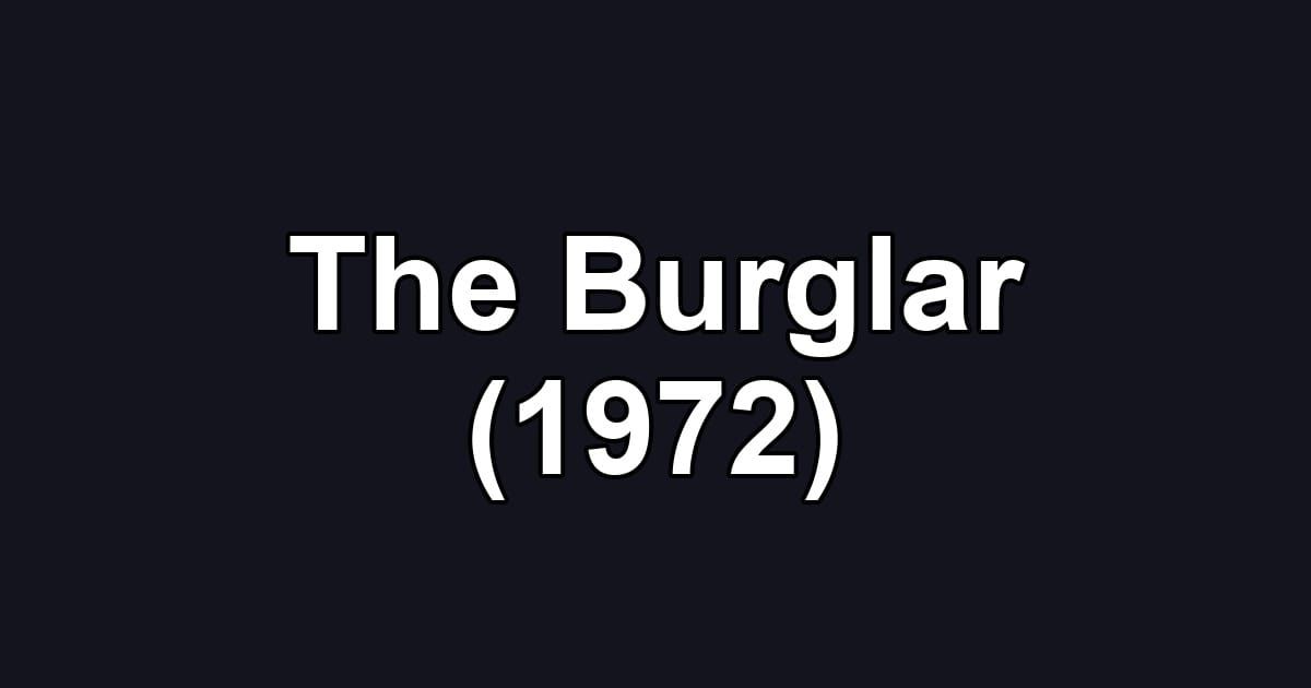 The Burglar (1972)