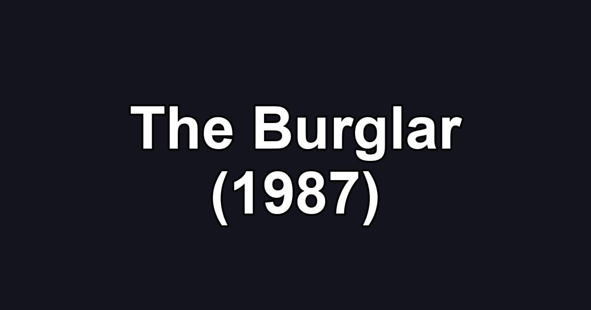The Burglar (1987)