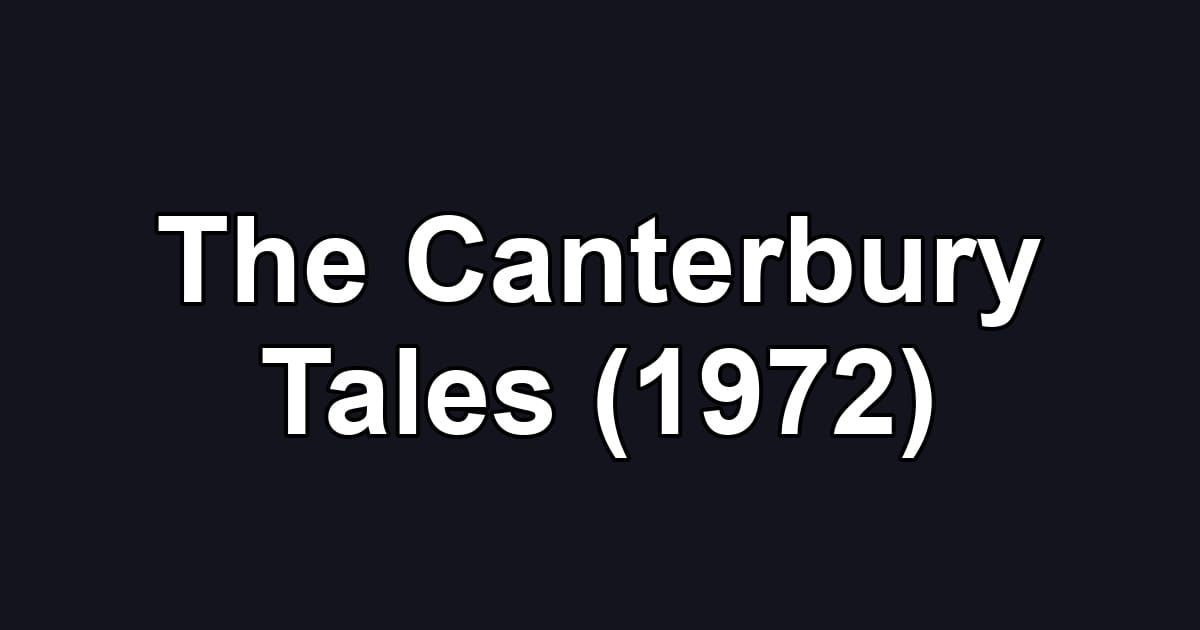The Canterbury Tales (1972)