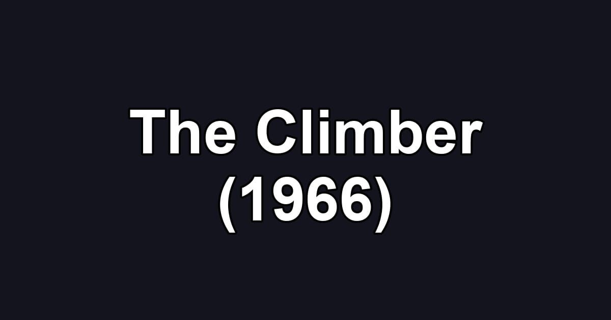 The Climber (1966)