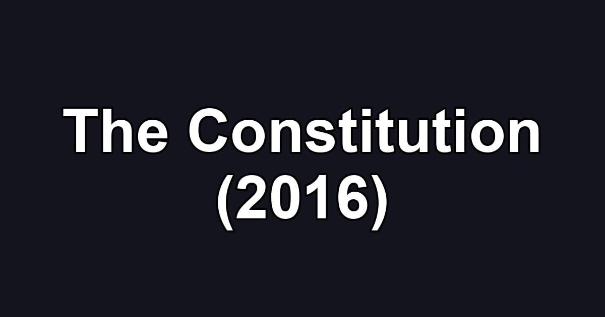 The Constitution (2016)
