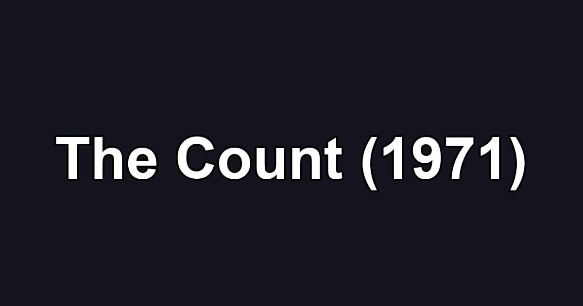 The Count (1971)