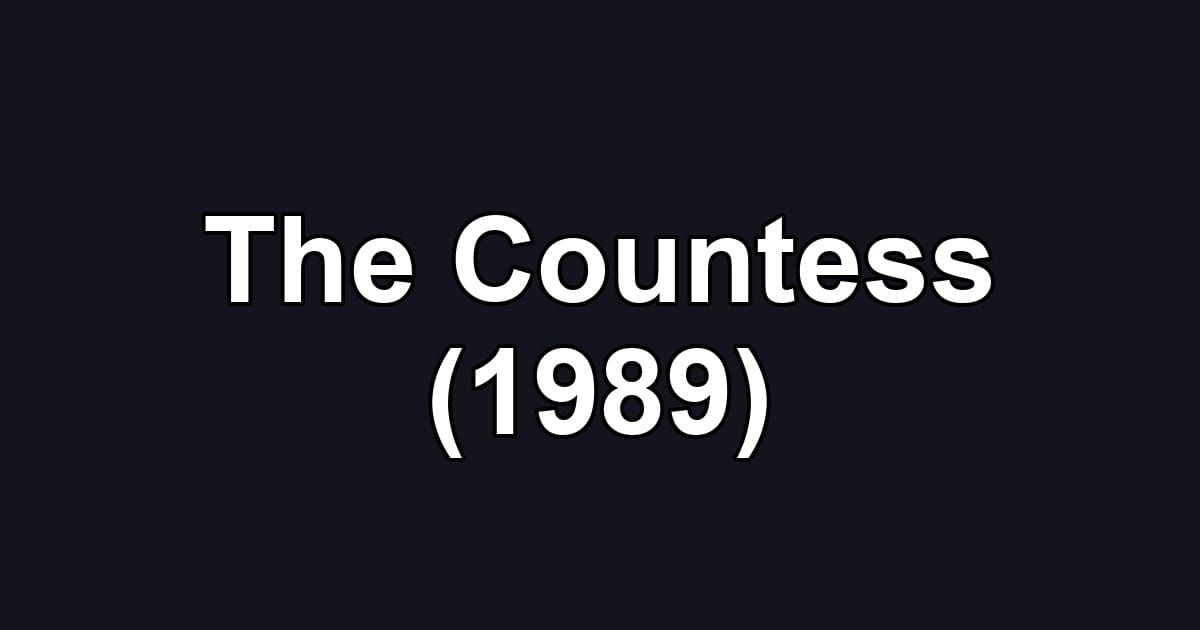 The Countess (1989)