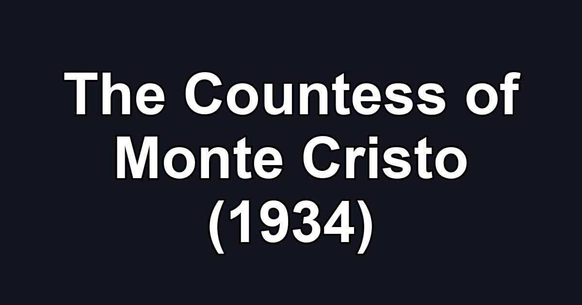 The Countess of Monte Cristo (1934)