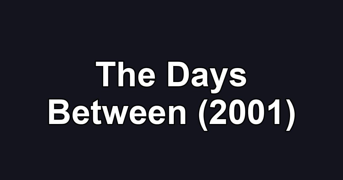 The Days Between (2001)