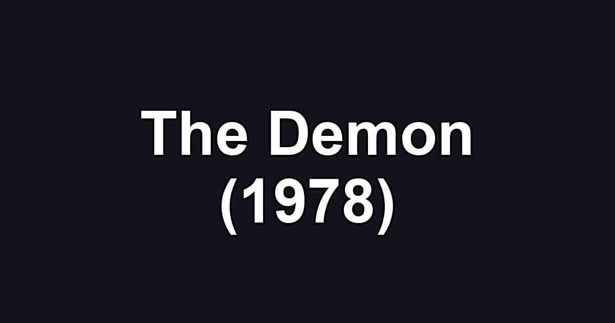 The Demon (1978)