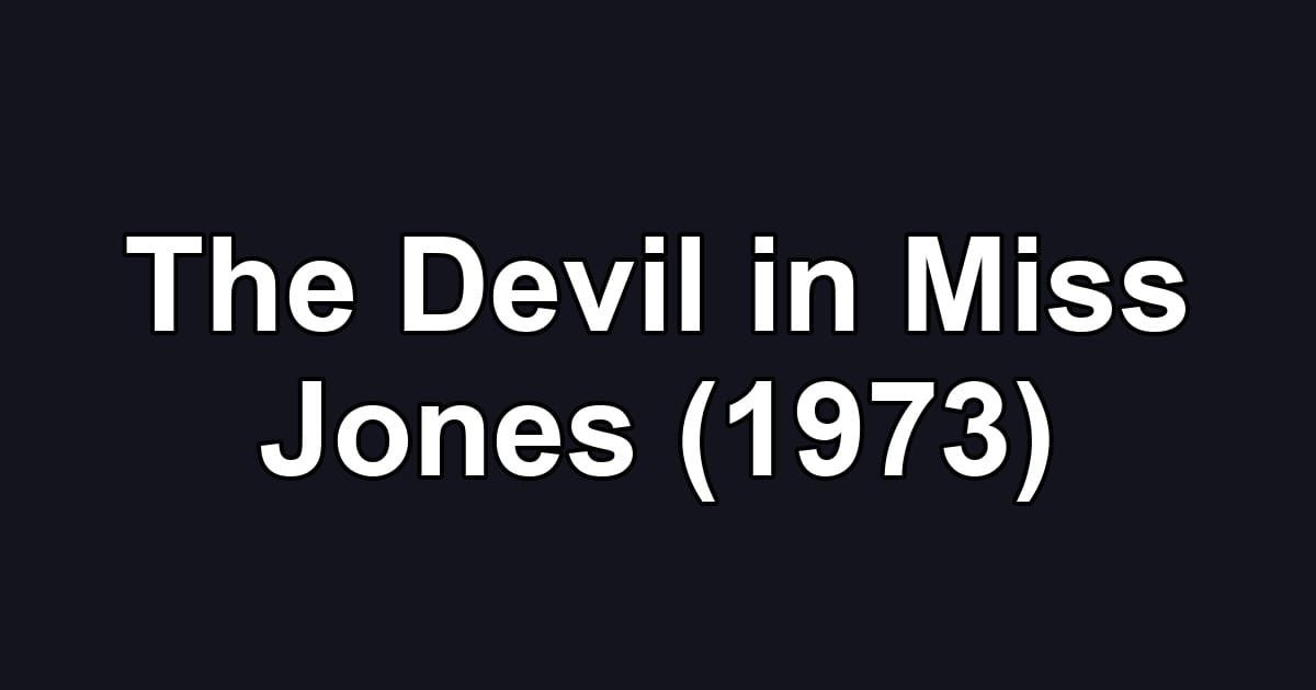 The Devil in Miss Jones (1973)
