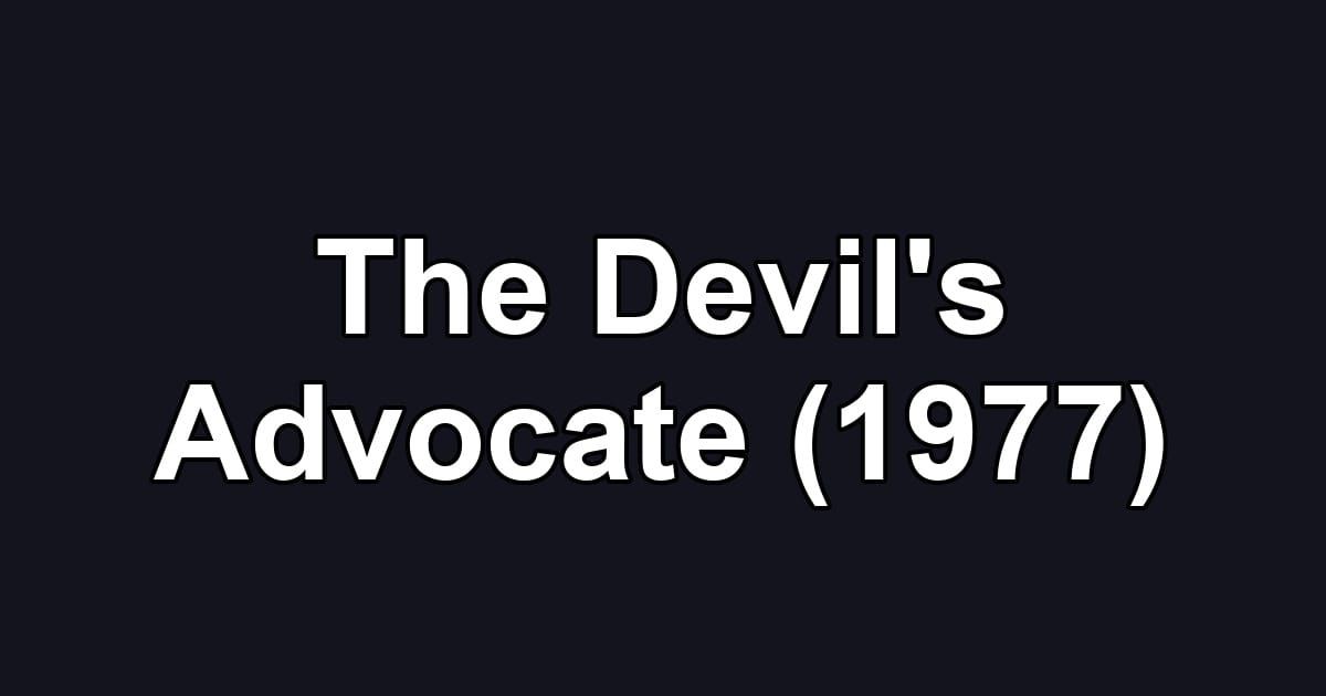 The Devil's Advocate (1977)