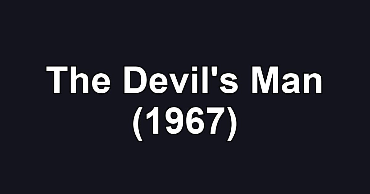 The Devil's Man (1967)