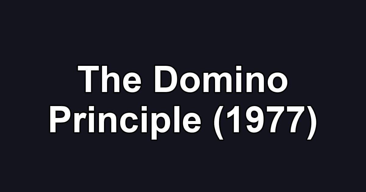 The Domino Principle (1977)