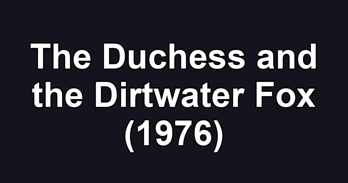 The Duchess and the Dirtwater Fox (1976)