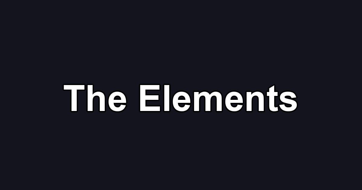 The Elements