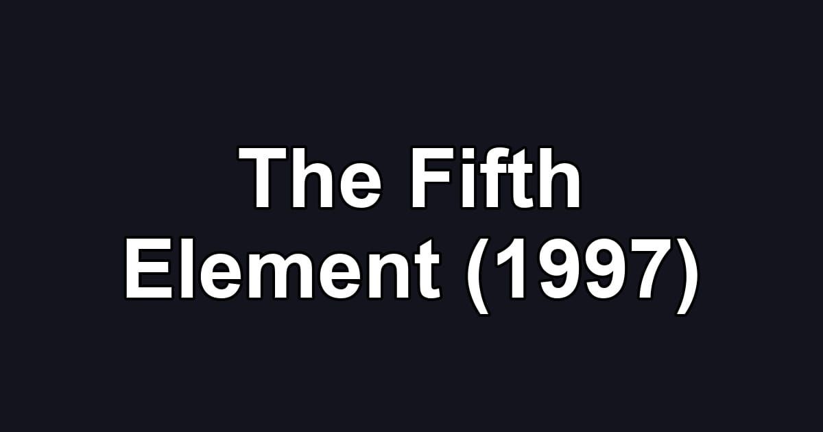 The Fifth Element (1997)