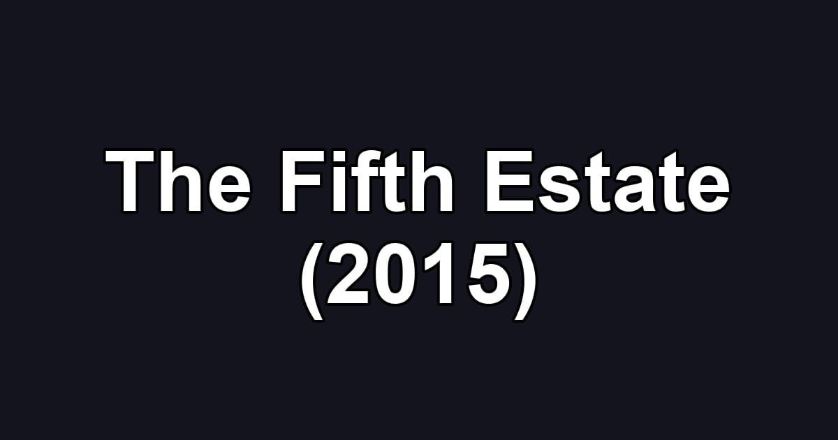 The Fifth Estate (2015)