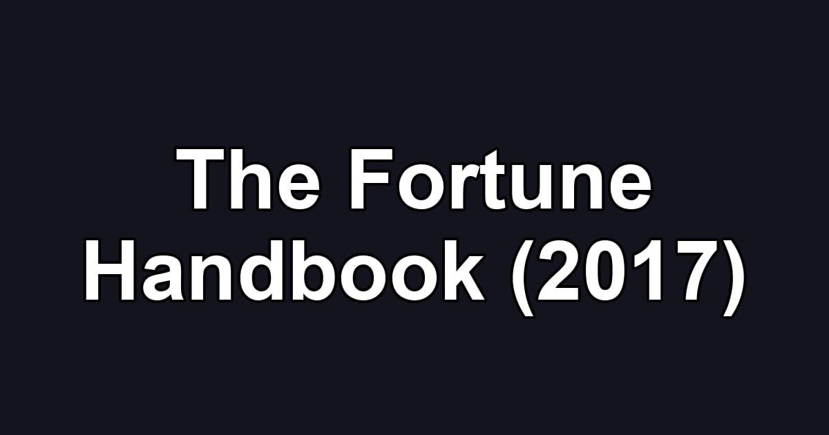 The Fortune Handbook (2017)