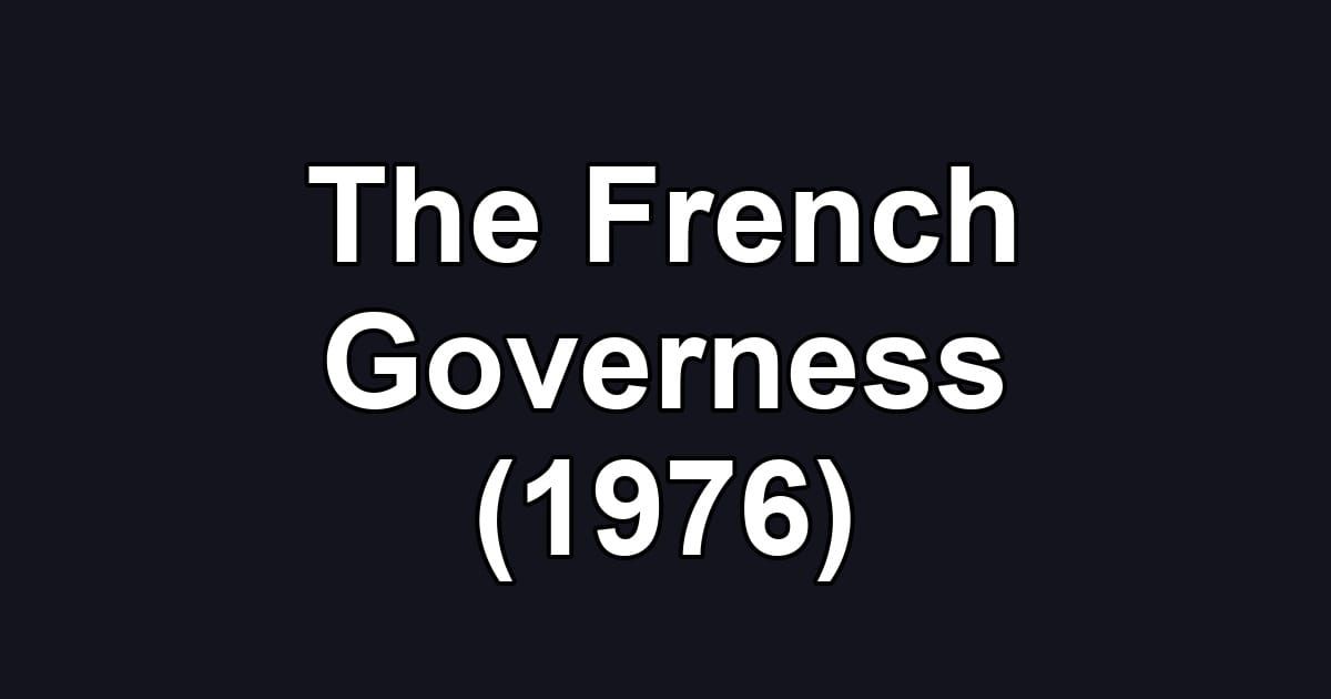 The French Governess (1976)