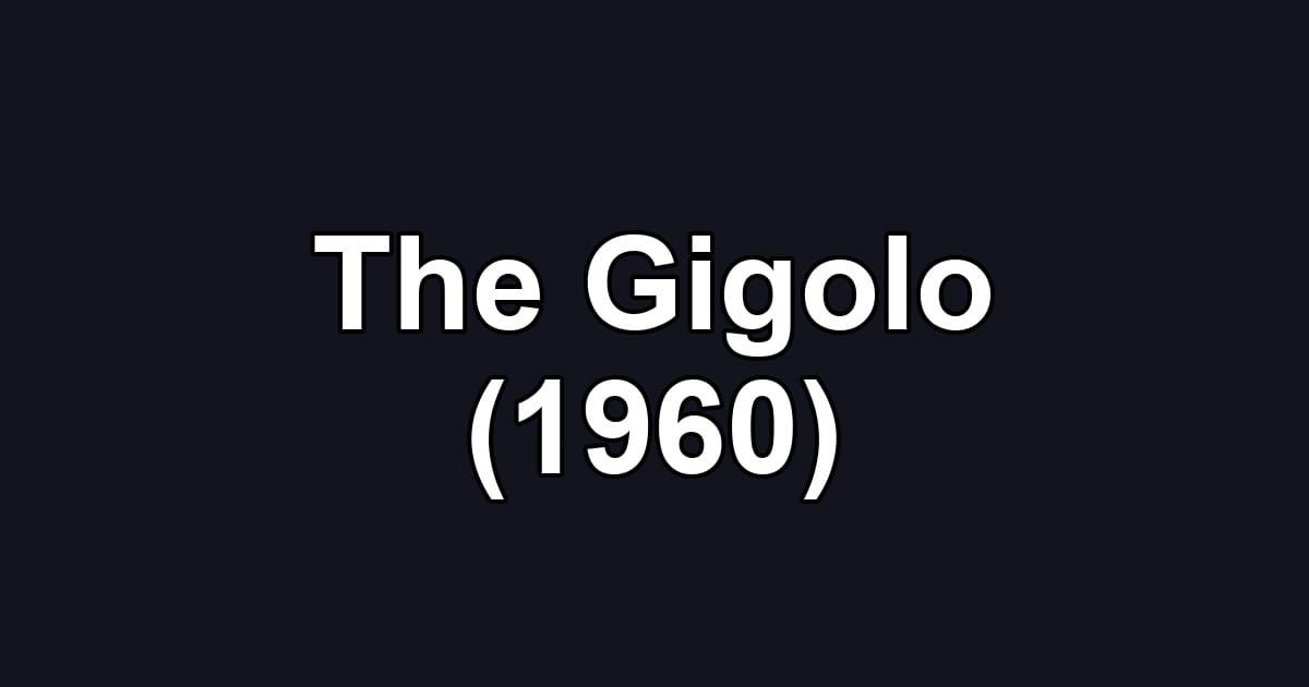 The Gigolo (1960)