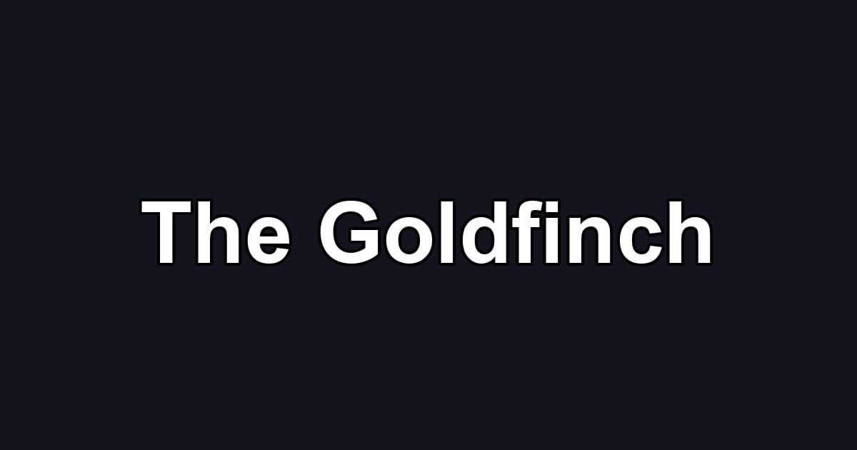 The Goldfinch