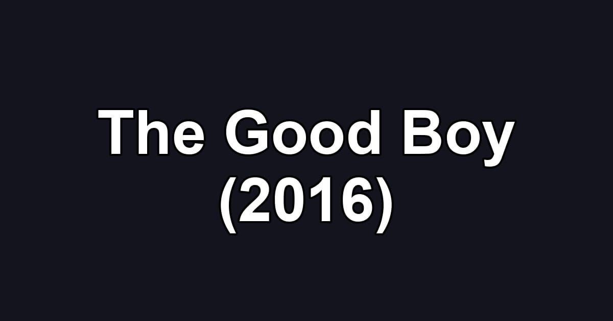 The Good Boy (2016)