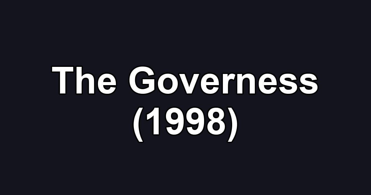 The Governess (1998)