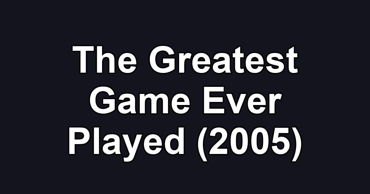 The Greatest Game Ever Played (2005)