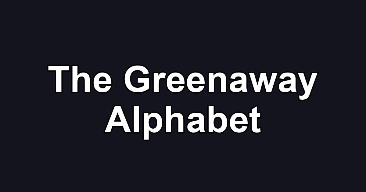 The Greenaway Alphabet