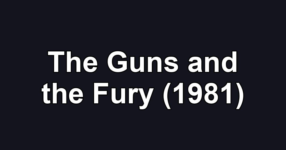 The Guns and the Fury (1981)