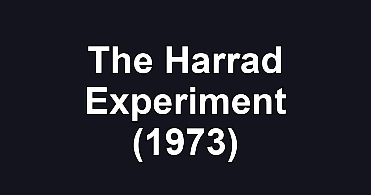 The Harrad Experiment (1973)